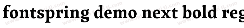 fontspring demo next bold regular字体转换